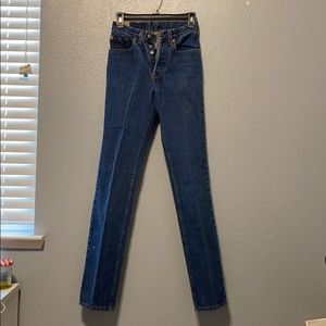 Retro high waisted blue Levi’s jeans